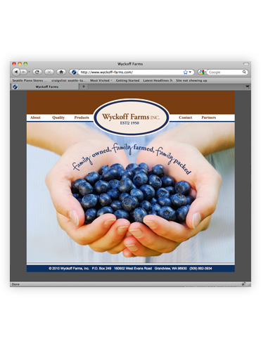 Wyckoff Farms Website thumbnail.