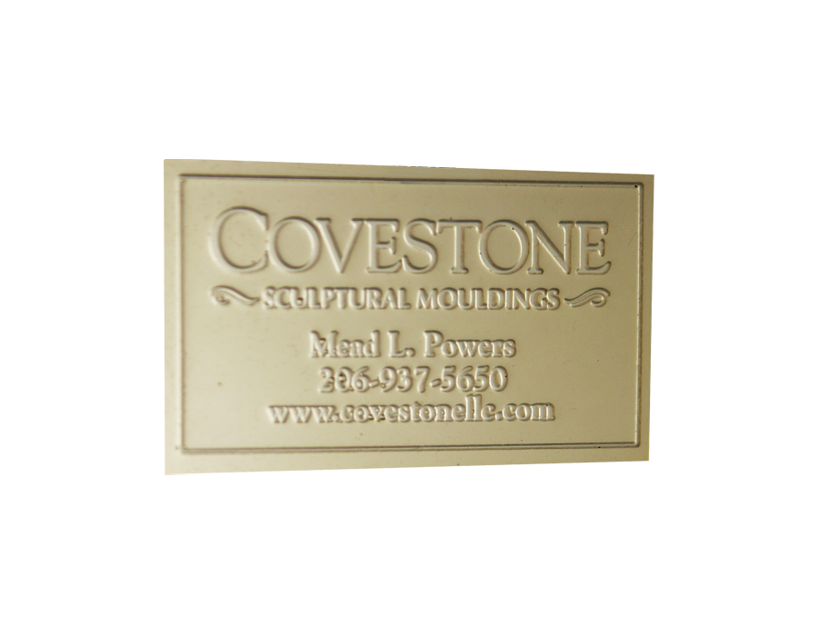 Covestone Rubber Business Card.